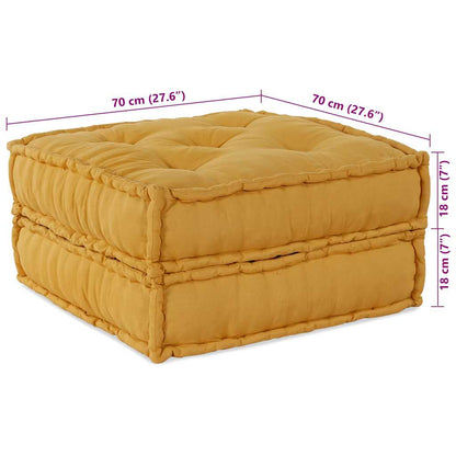 Modulares Sofaelement Gelb 70x70x36 cm Stoff