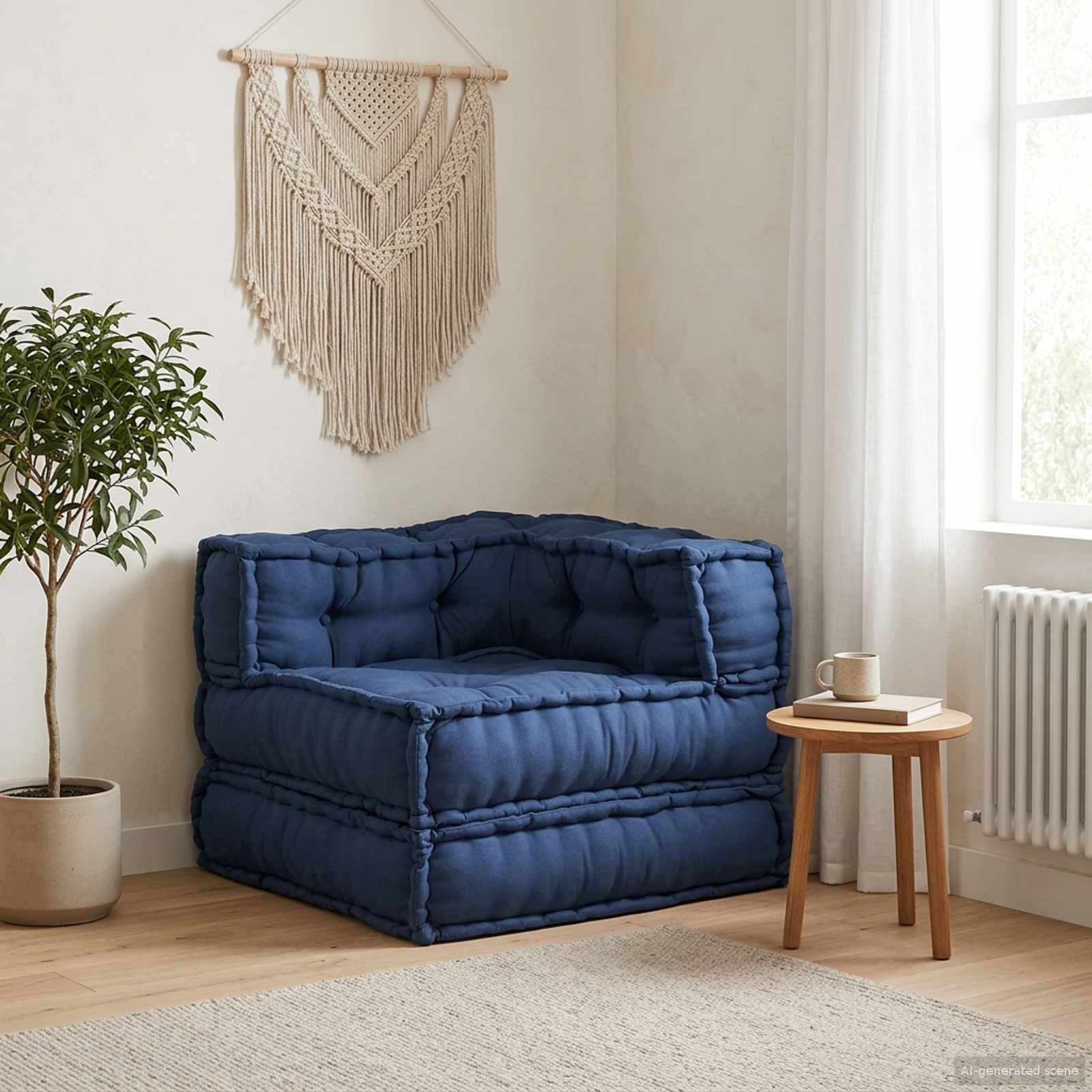 Modulare Sofagarnitur Indigo 70 x 70 x 56 cm Stoff