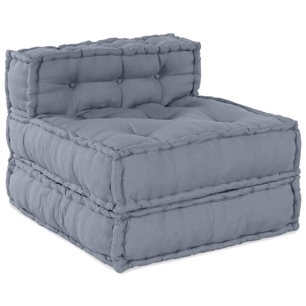 Modulare Sofagarnitur Grau 70 x 70 x 56 cm Stoff