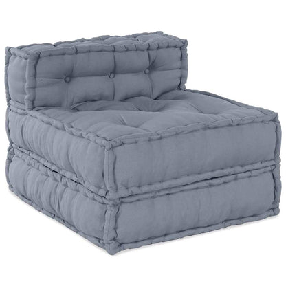 Modulare Sofagarnitur Grau 70 x 70 x 56 cm Stoff