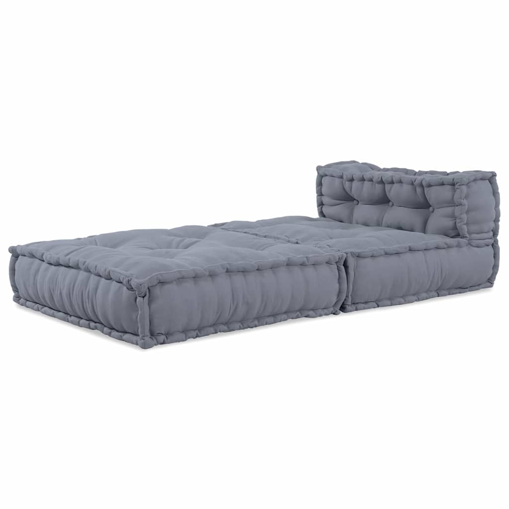 Modulare Sofagarnitur Grau 70 x 70 x 56 cm Stoff
