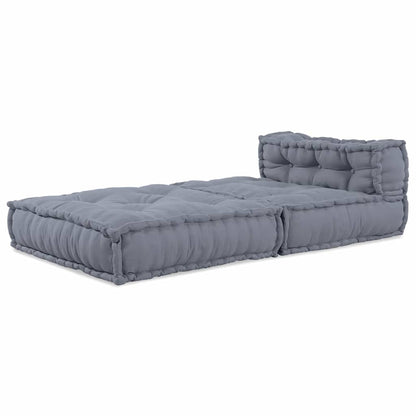 Modulare Sofagarnitur Grau 70 x 70 x 56 cm Stoff