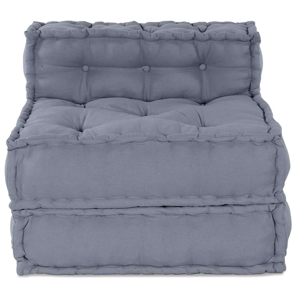 Modulare Sofagarnitur Grau 70 x 70 x 56 cm Stoff