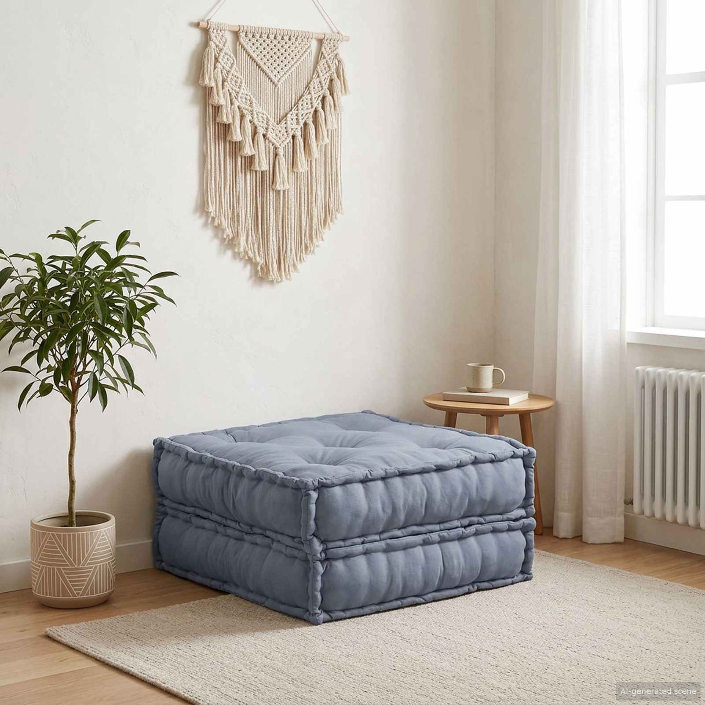 Modulare Sofagarnitur Grau 70 x 70 x 36 cm Stoff