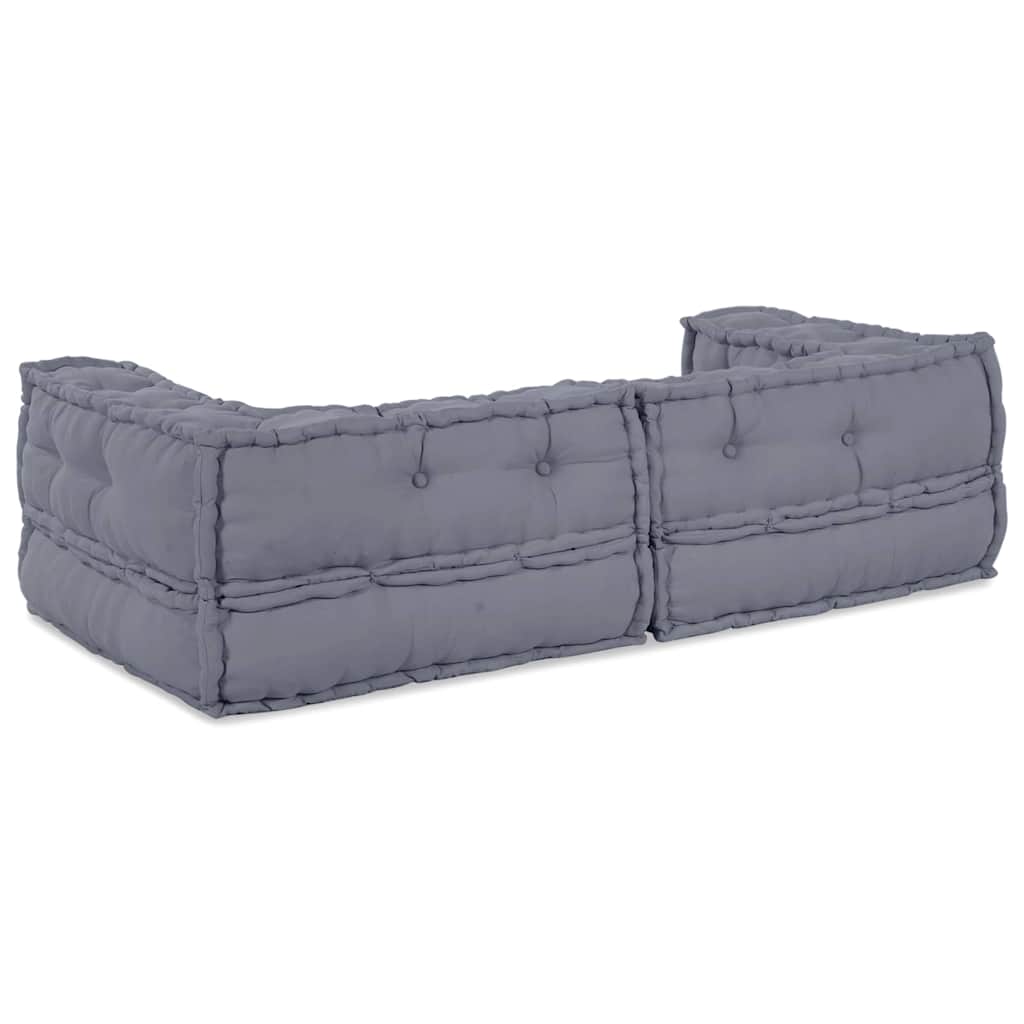 Modulare Sofagarnitur 3 stk. Stoff Grau 140 x 70 x 36 cm