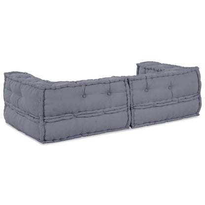 Modulare Sofagarnitur 3 stk. Stoff Grau 140 x 70 x 36 cm