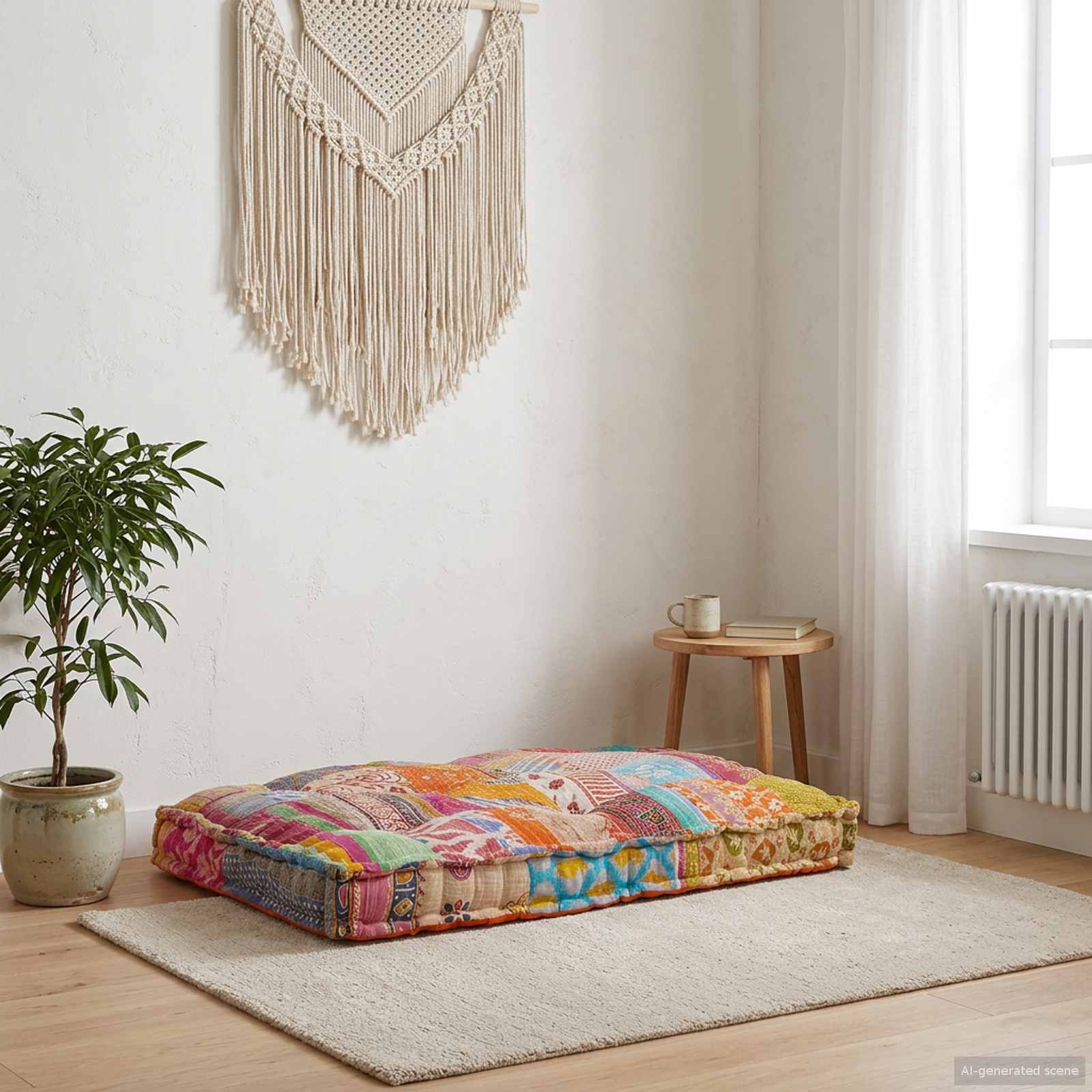 Pallet Sofa Kissen Mehrfarbig 120 x 80 x 12 cm Stoff