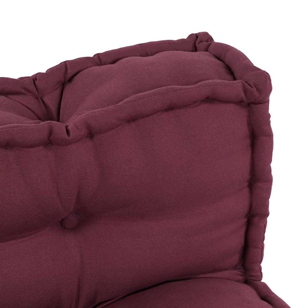 Pallet Sofa Kissen 2 stk. Stoff Kastanienbraun 120 x 80 x 38 cm
