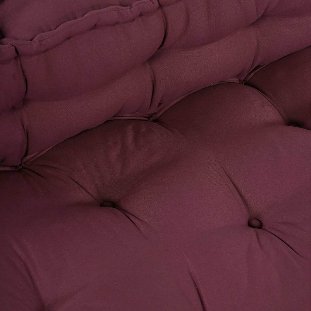Pallet Sofa Kissen 2 stk. Stoff Kastanienbraun 120 x 80 x 38 cm