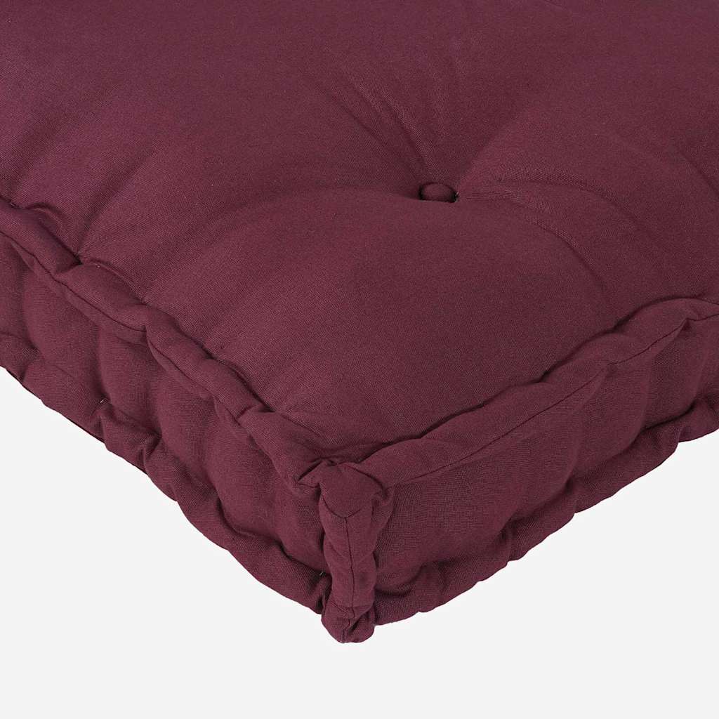 Pallet Sofa Kissen 2 stk. Stoff Kastanienbraun 120 x 80 x 38 cm