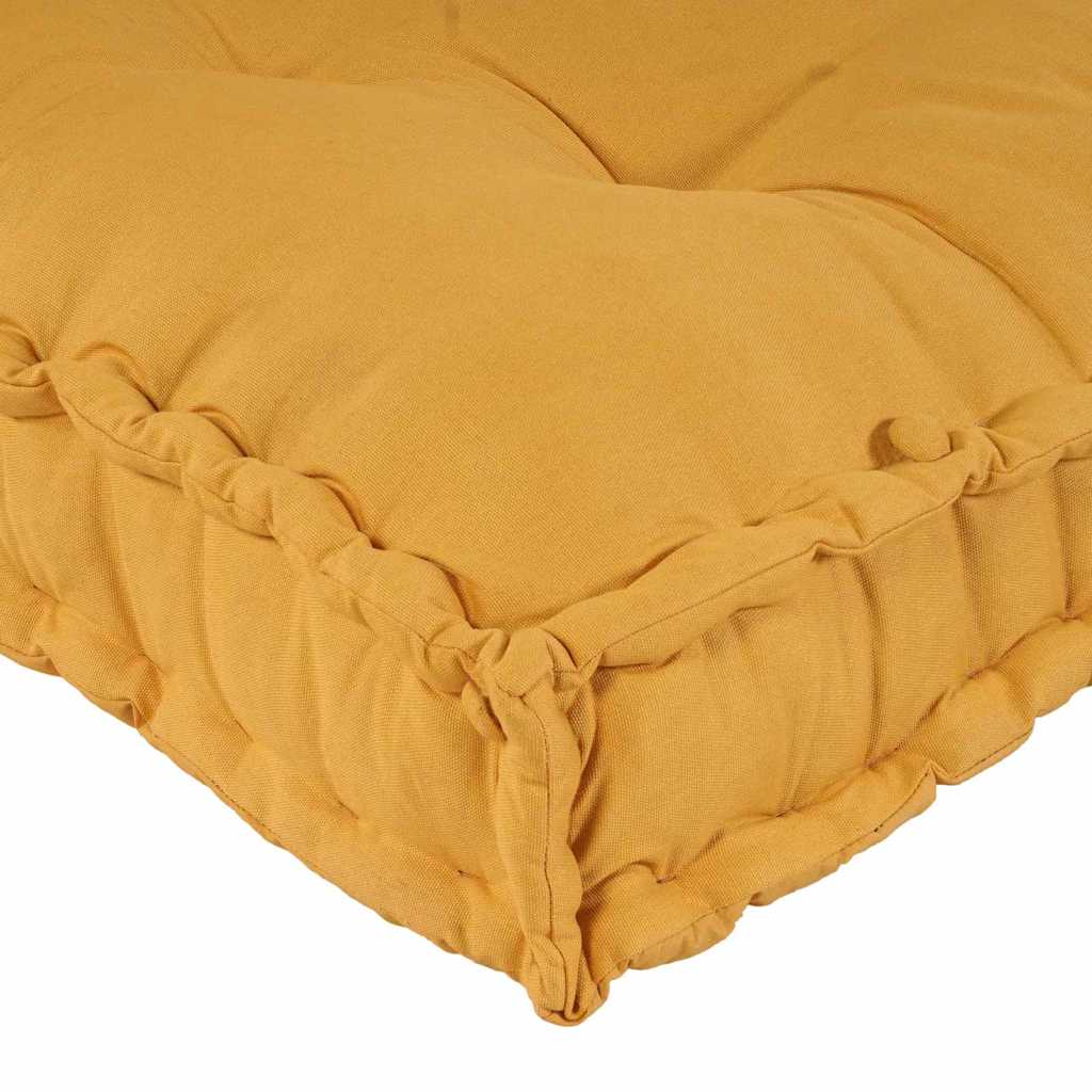 Pallet Sofa Kissen 3 stk. Stoff Gelb 120 x 80 x 38 cm