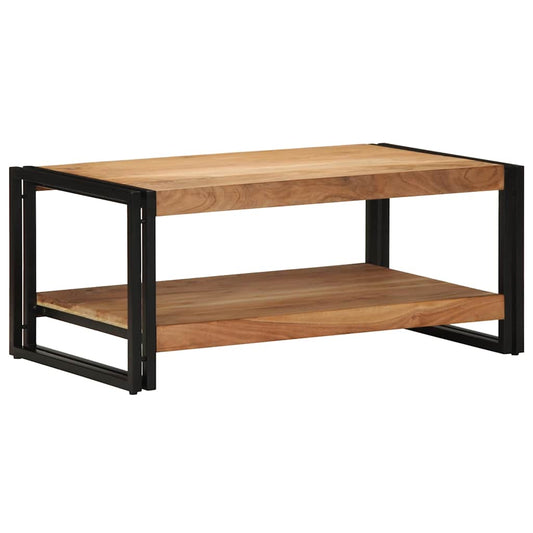 Table basse 90x50x38 cm en bois d'acacia massif