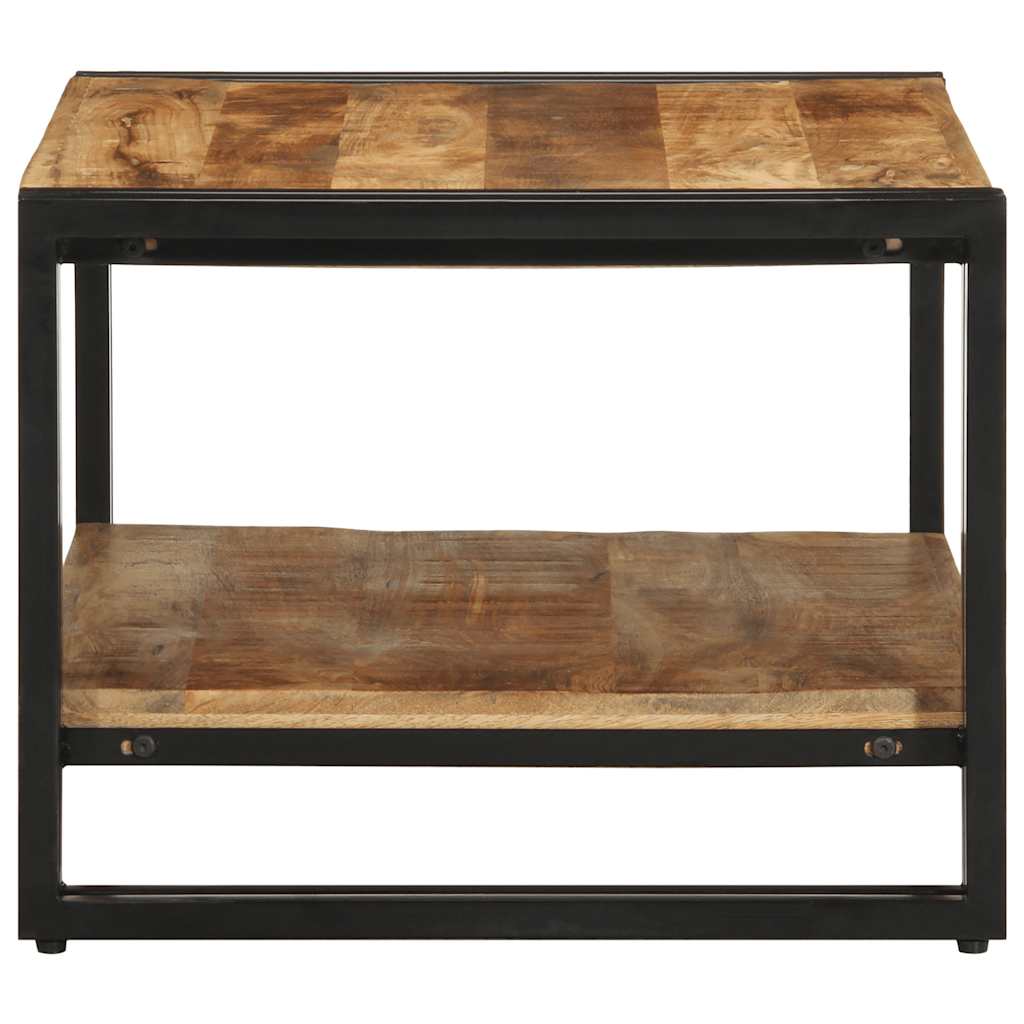 Couchtisch 70x50x38 cm Raues Massivholz Mango