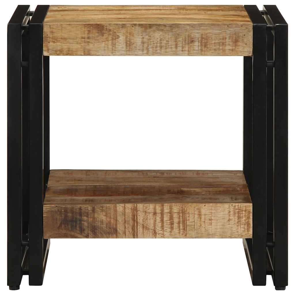 Couchtisch Braun 40 x 40 x 38 cm massives Mangoholz