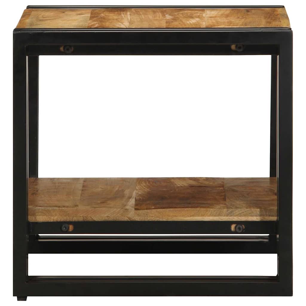 Couchtisch Braun 40 x 40 x 38 cm massives Mangoholz