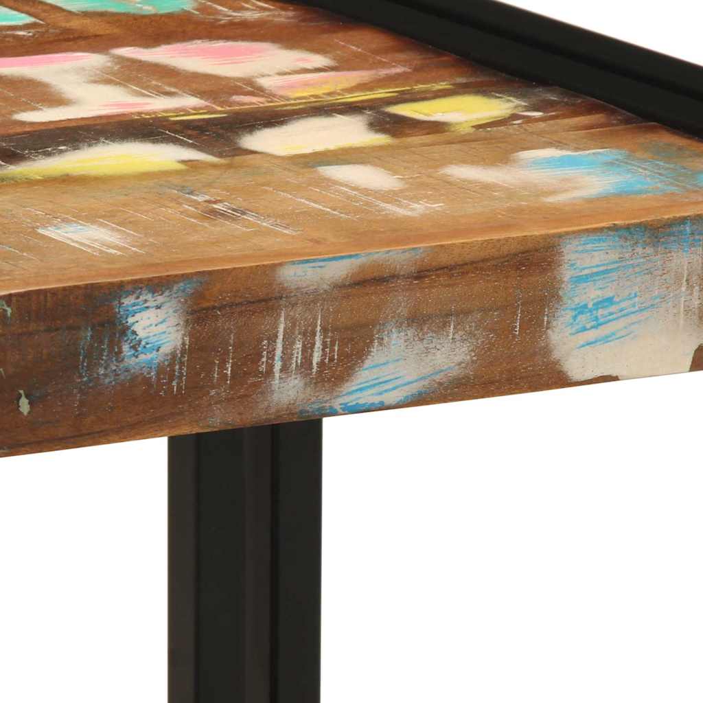 Couchtisch 40 x 40 x 38 cm Massives upgecyceltes Holz