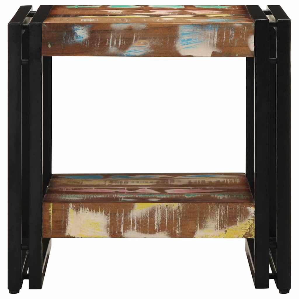 Couchtisch 40 x 40 x 38 cm Massives upgecyceltes Holz