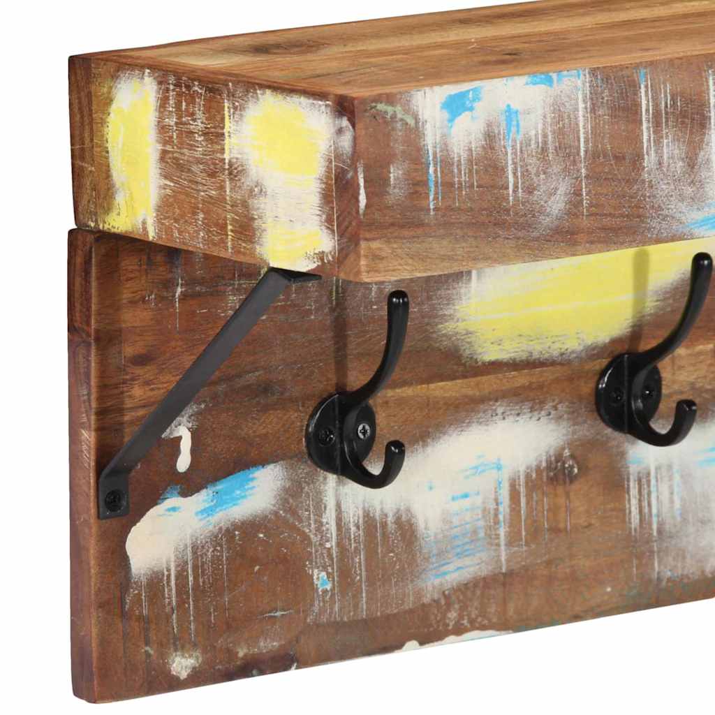 Garderobenständer Mehrfarbig 73 x 19 x 23 cm Massivholz Altholz