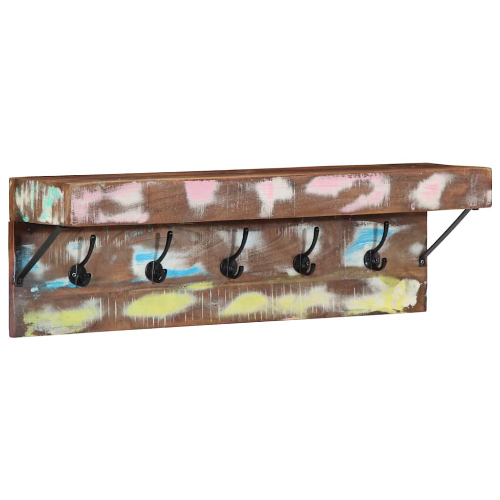 Garderobenständer Mehrfarbig 73 x 19 x 23 cm Massivholz Altholz