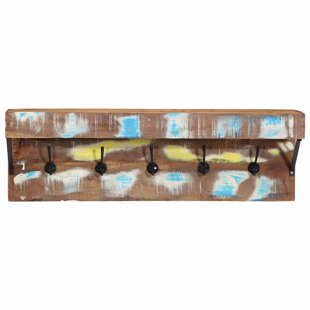 Garderobenständer Mehrfarbig 73 x 19 x 23 cm Massivholz Altholz