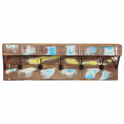 Garderobenständer Mehrfarbig 73 x 19 x 23 cm Massivholz Altholz