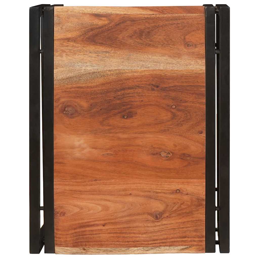 Badezimmer Regal 40 x 50 x 23 cm Massives Mango Holz, Eisen