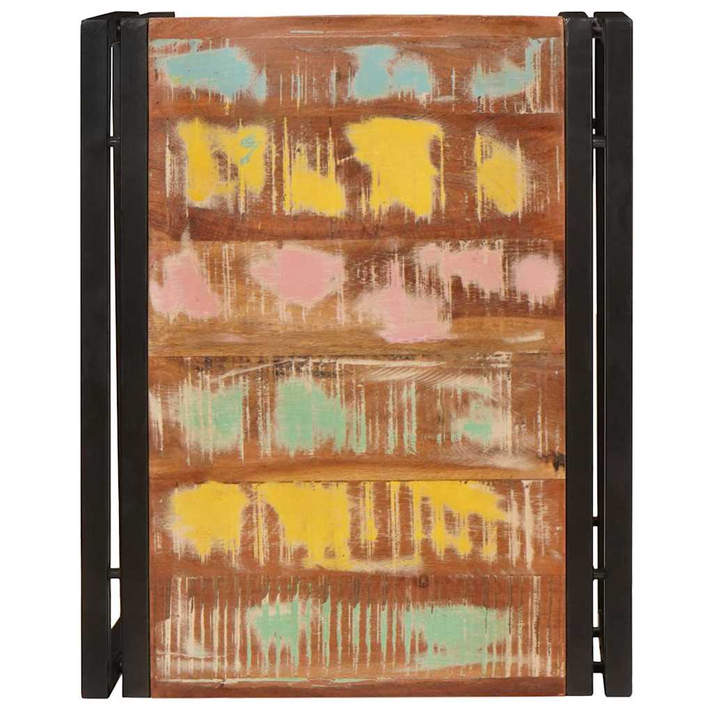 Badezimmer Regal 60 x 50 x 23 cm Massives Mango Holz, Eisen