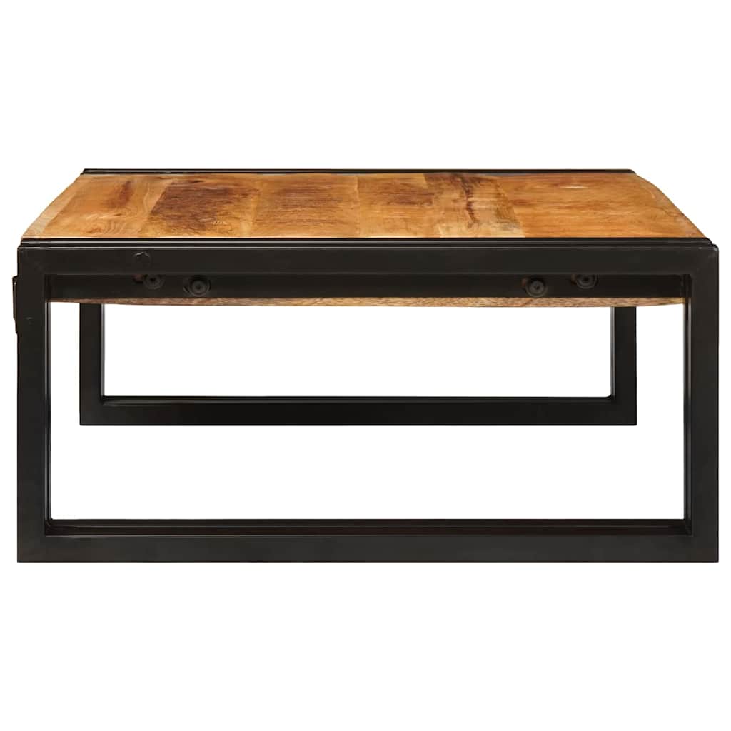 Badezimmer Regal 65 x 50 x 23 cm Massives Mango Holz, Eisen
