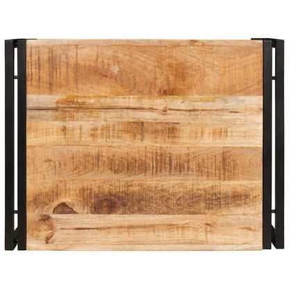 Badregal für Braun 65 x 50 x 23 cm Massives rohes Mangoholz