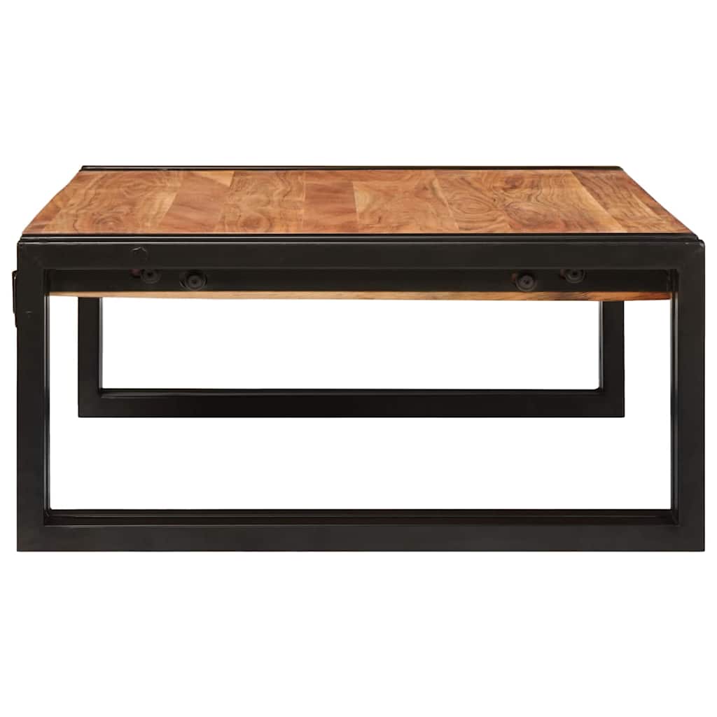 Badezimmer Regal 65 x 50 x 23 cm Massives Mango Holz, Eisen