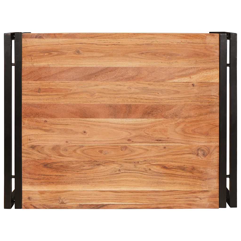 Badezimmer Regal 65 x 50 x 23 cm Massives Mango Holz, Eisen