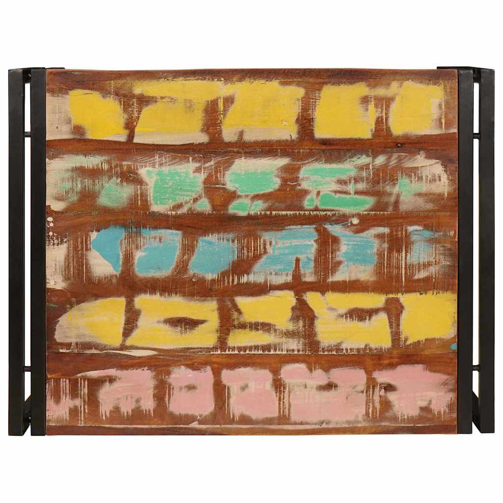 Badezimmer Regal 65 x 50 x 23 cm Massives Mango Holz, Eisen