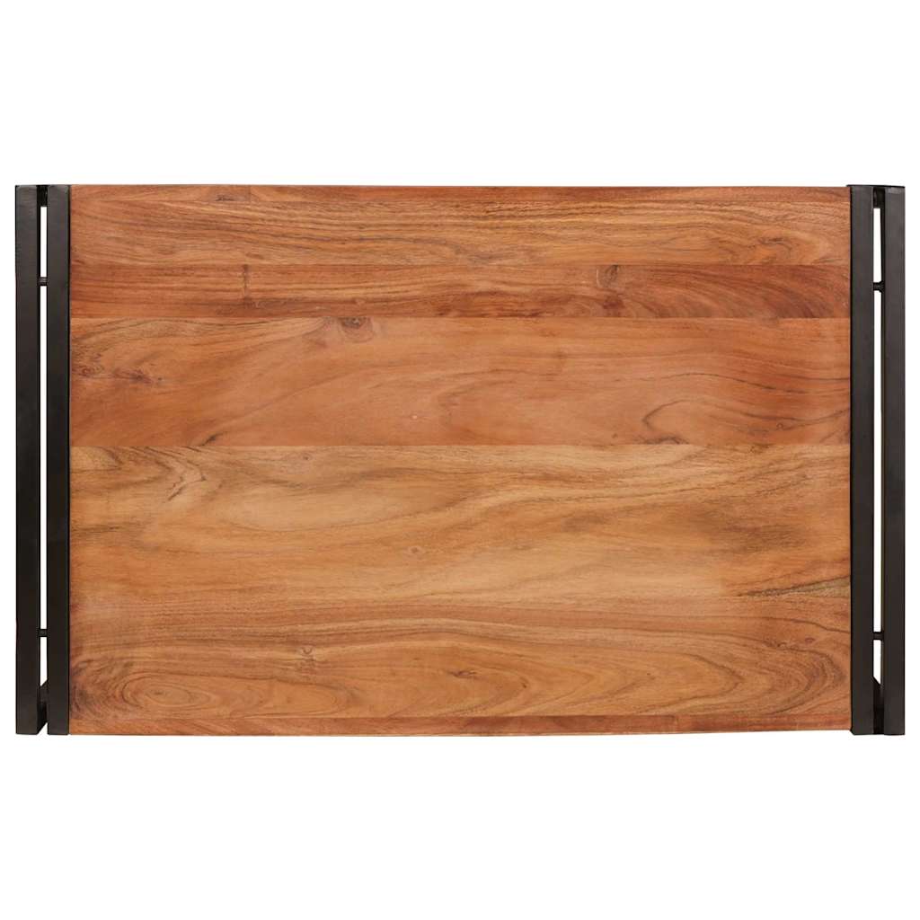 Badezimmer Regal 80 x 50 x 23 cm Massives Mango Holz, Eisen