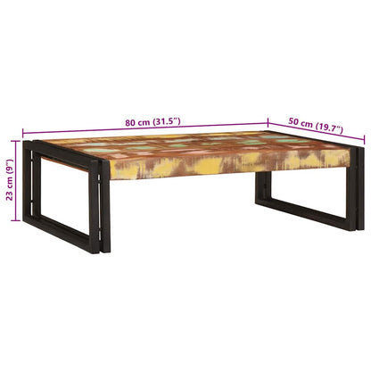 Badregal für Mehrfarbig 80 x 50 x 23 cm Massives Altholz