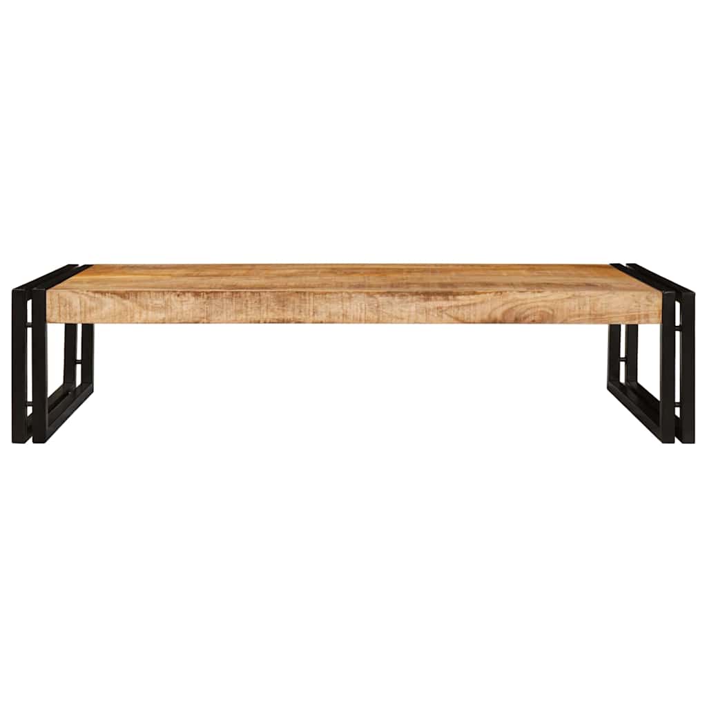 Badezimmer Regal 100 x 50 x 23 cm Massives Mango Holz, Eisen