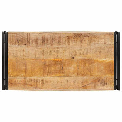 Badregal für Braun 100 x 50 x 23 cm Massives rohes Mangoholz