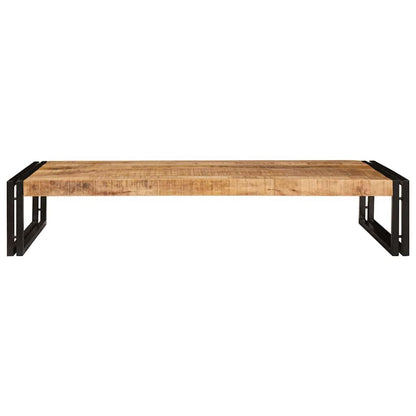 Badregal für Braun 120 x 50 x 23 cm Massives rohes Mangoholz