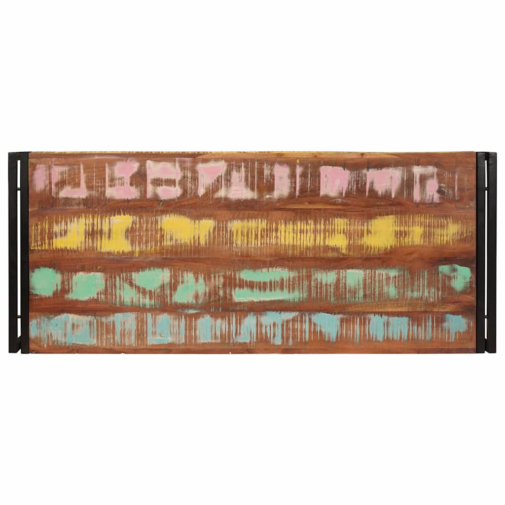 Badezimmer Regal 120 x 50 x 23 cm Massives Mango Holz, Eisen