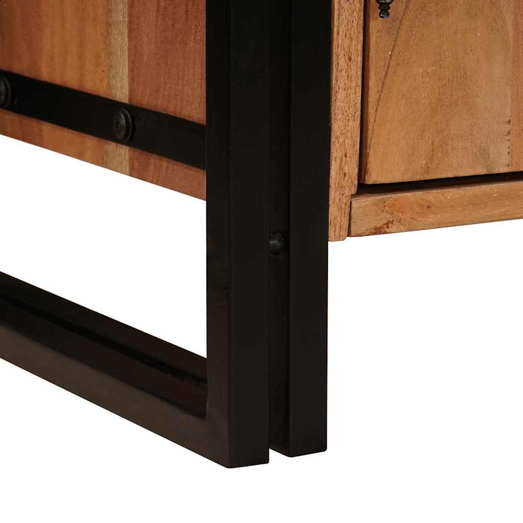 Nachttisch Braun 66 x 35 x 76 cm Massivholz Akazie