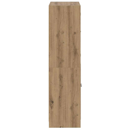 Highboard mit Türen Artisan-Eiche 68x37x142 cm Holzwerkstoff