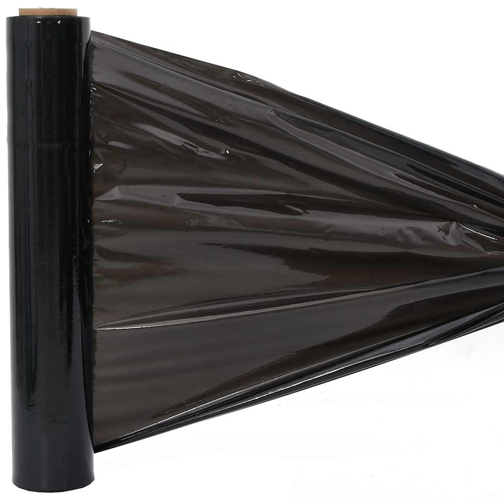 Stretchfolie 2 Stk. Schwarz 17 μm 50 cm x 300 m