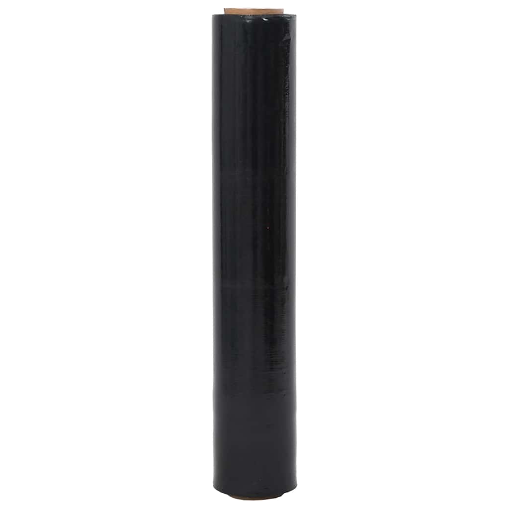 Stretchfolie 2 Stk. Schwarz 20 μm 50 cm x 300 m