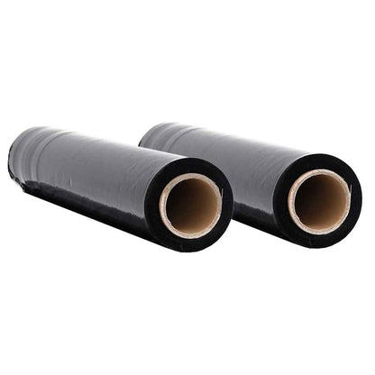 Stretchfolie 2 Stk. Schwarz 23 μm 50 cm x 300 m