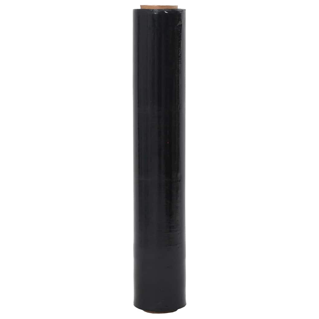 Stretchfolie 2 Stk. Schwarz 23 μm 50 cm x 300 m