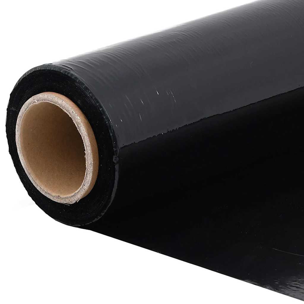 Stretchfolie 2 Stk. Schwarz 23 μm 50 cm x 300 m