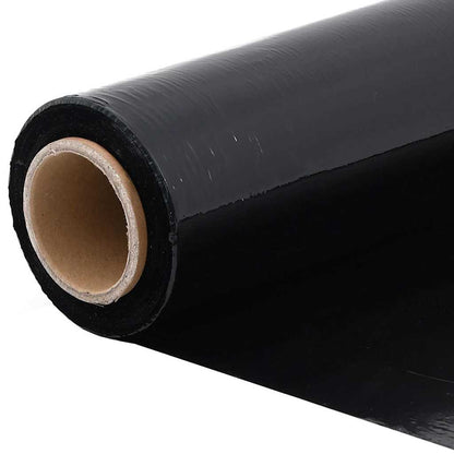 Stretchfolie 2 Stk. Schwarz 23 μm 50 cm x 300 m
