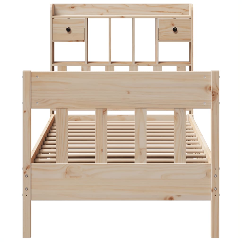 Massivholzbett ohne Matratze 75x190 cm Kiefernholz