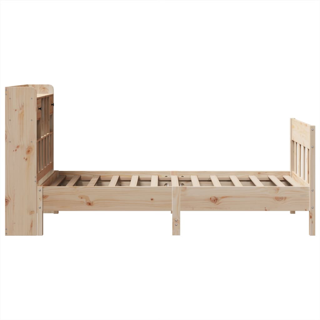 Massivholzbett ohne Matratze 75x190 cm Kiefernholz