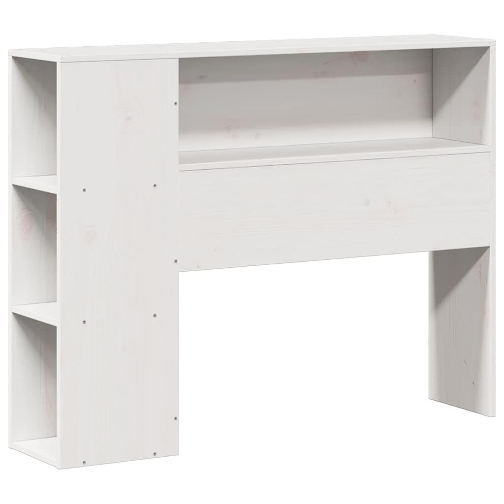 Massivholzbett ohne Matratze Weiß 75x190 cm Kiefernholz