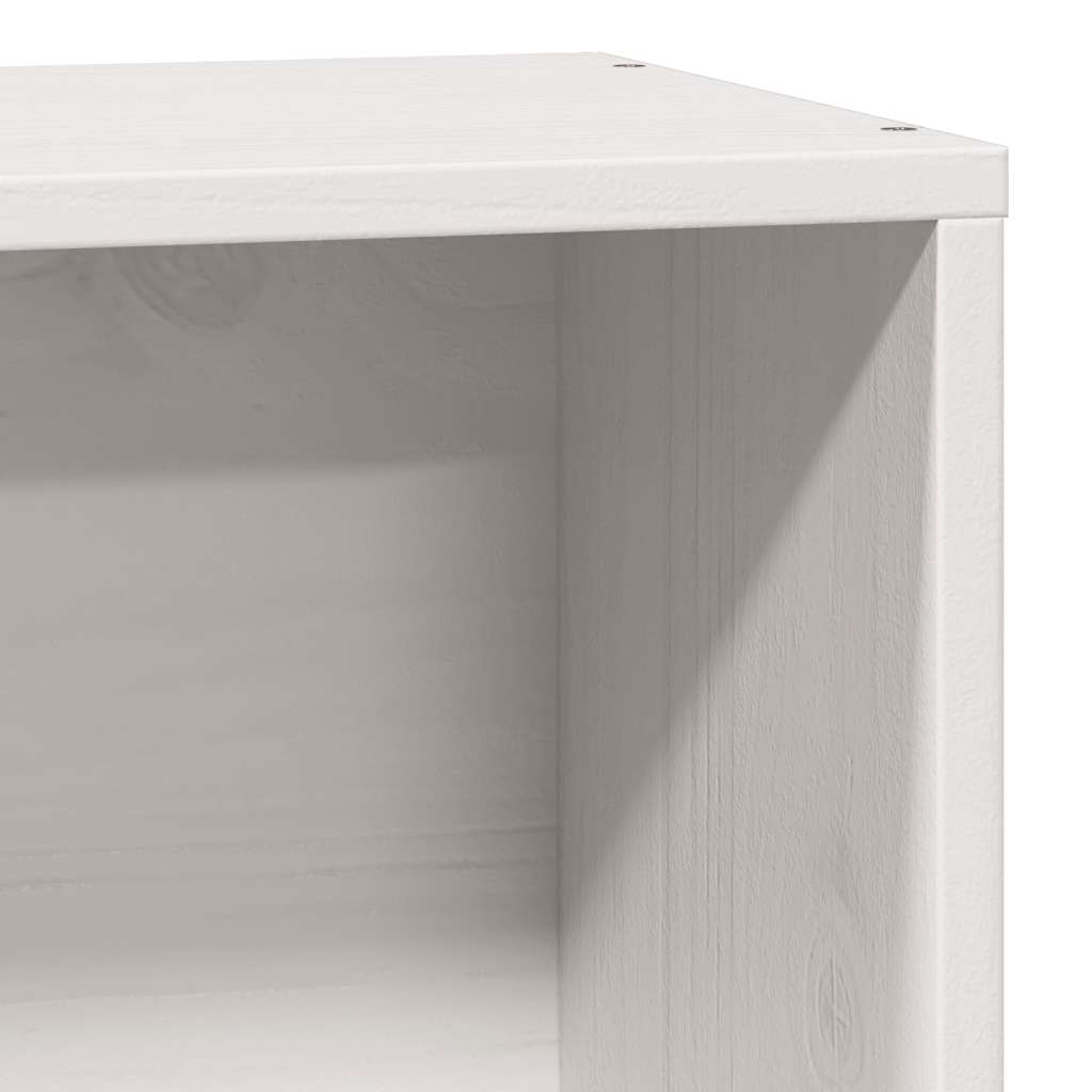 Massivholzbett ohne Matratze Weiß 75x190 cm Kiefernholz